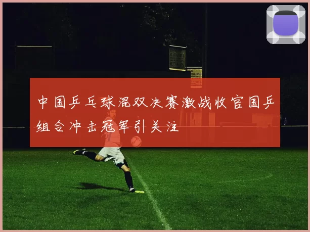 中国乒乓球混双决赛激战收官国乒组合冲击冠军引关注